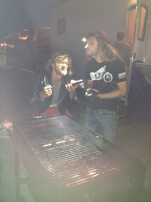 Nick and Sean - the grill masters of the evening